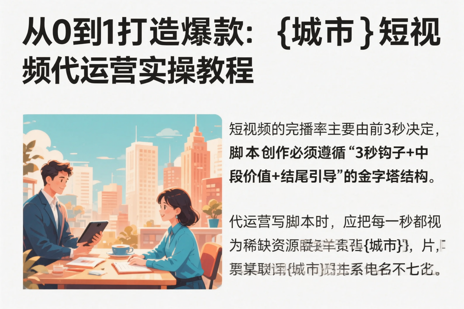 从0到1打造爆款:肇庆短视频代运营实操教程