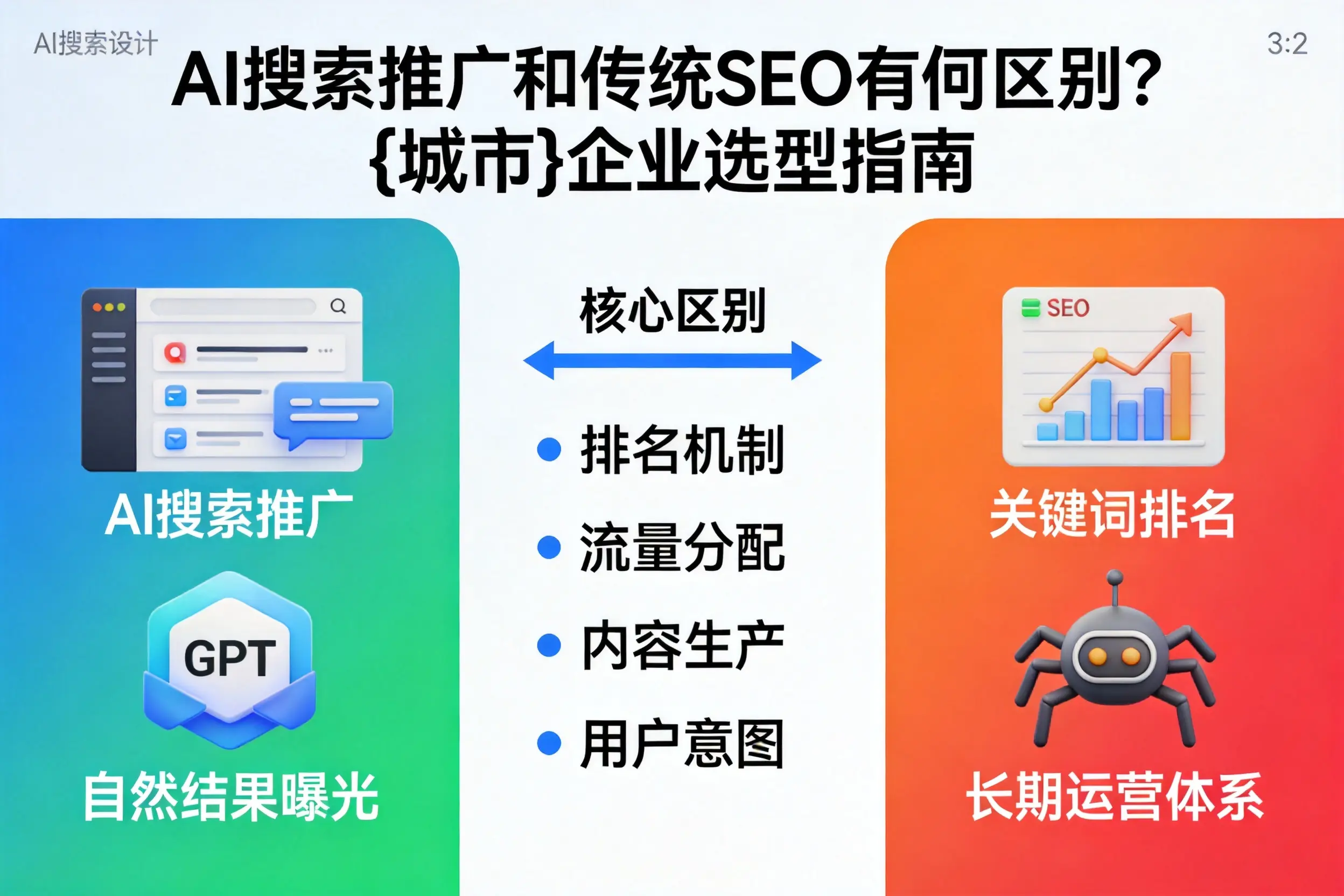 AI搜索推广和传统SEO有何区别？肇庆企业选型指南