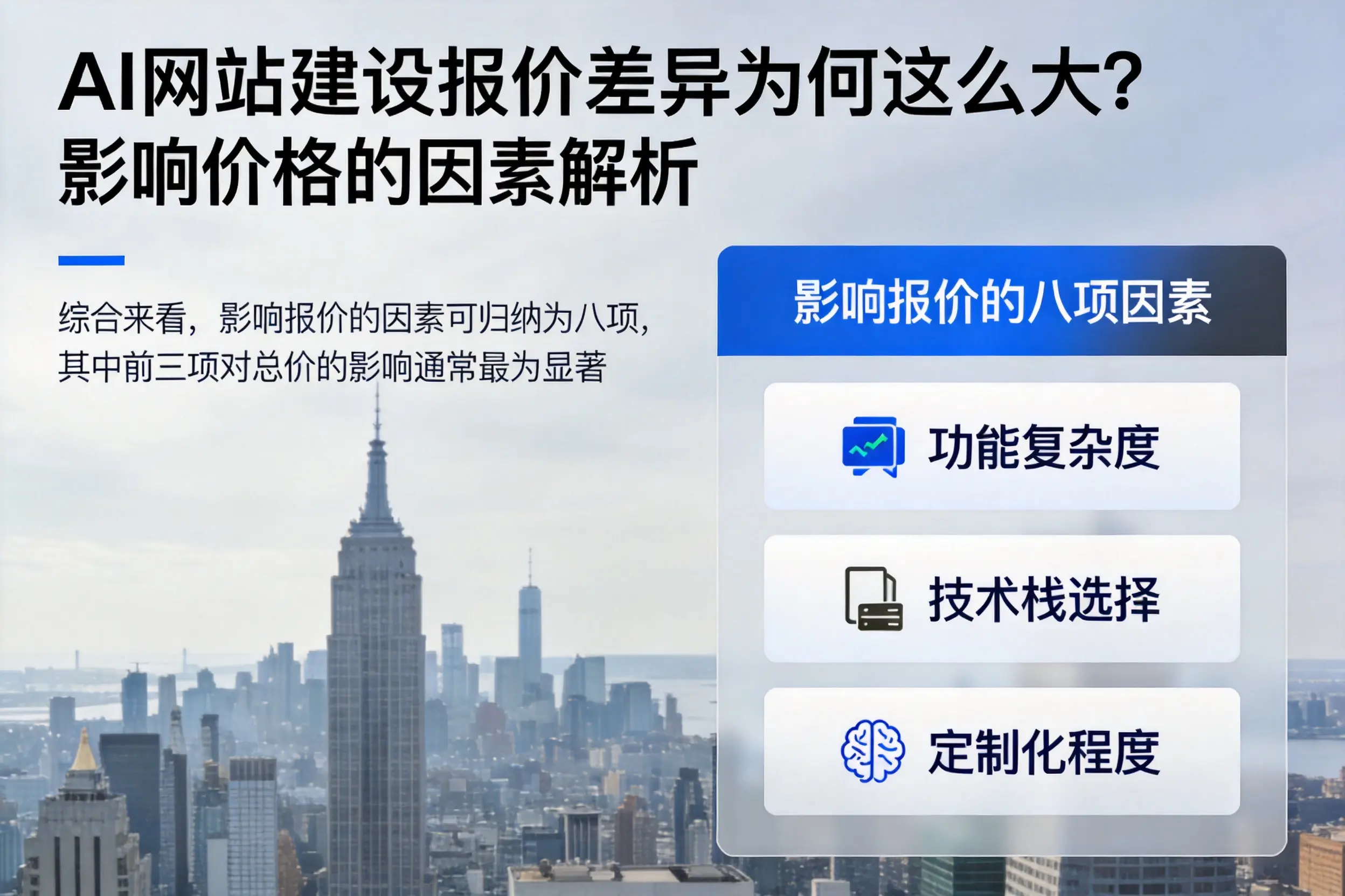 肇庆AI网站建设报价差异为何这么大？影响价格的因素解析