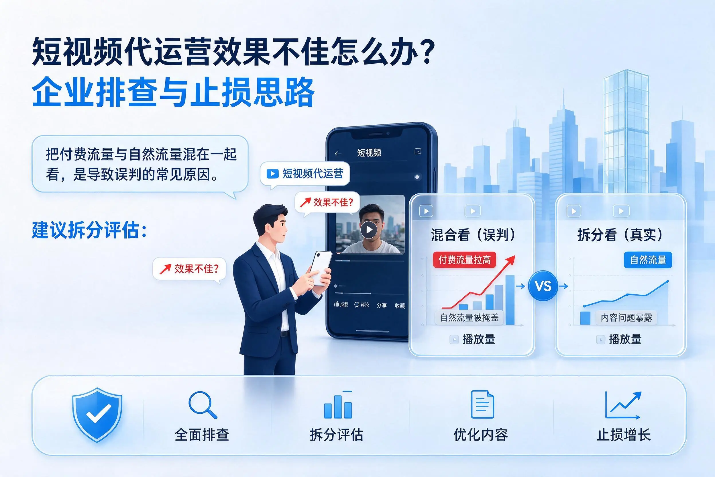 短视频代运营效果不佳怎么办?肇庆企业排查与止损思路