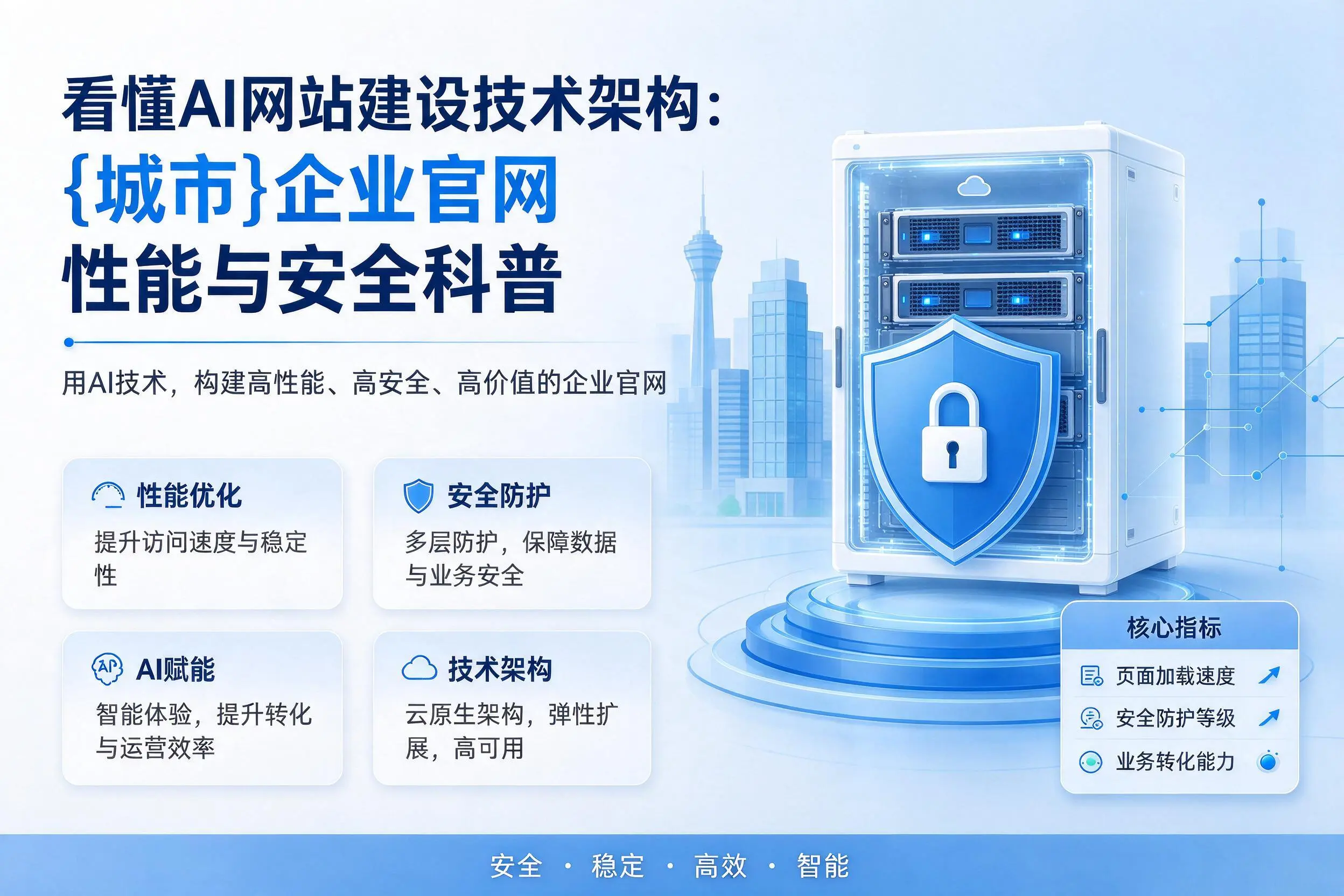 看懂AI网站建设技术架构：肇庆企业官网性能与安全科普